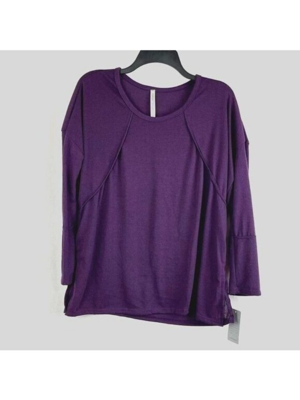 Forgotten Grace Women Purple Long Sleeve Top Sweater Size S